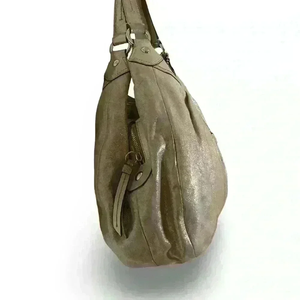 Coach Champagne Silver Sparkle Hobo